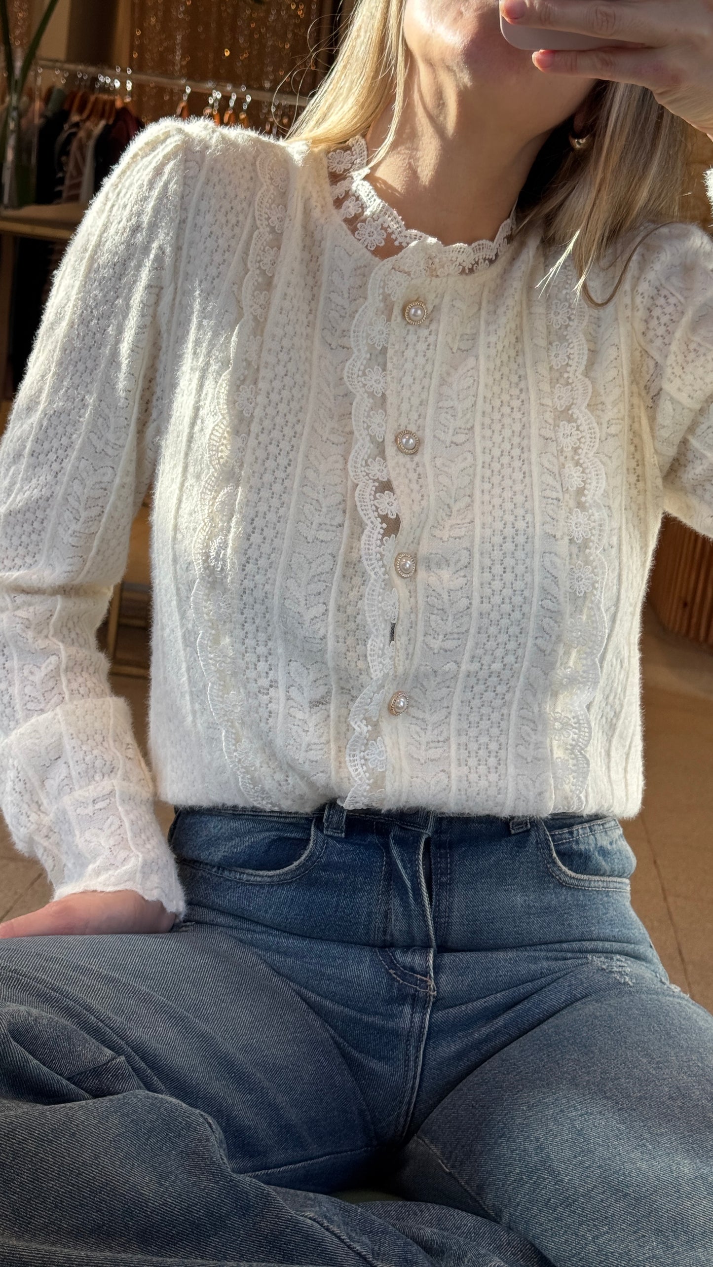 Camisa puntilla